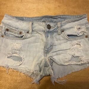 American Eagle Distressed Shorts, Size 0